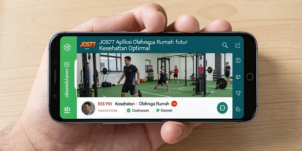 Tampilan antarmuka aplikasi JOS77 yang menarik dan mudah digunakan.