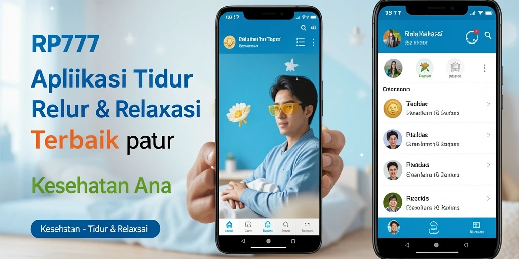 Antarmuka RP777 dengan berbagai fitur relaksasi yang menenangkan.