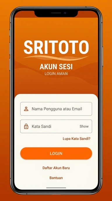 Masuk Akun Sritoto untuk Pengguna Android